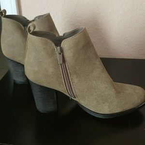Tan booties